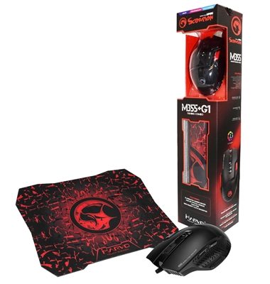 Combo Mouse Gamer M355 e Mouse Pad G1
