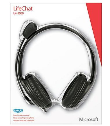 Fone de Ouvido Headset Life Chat Microsoft Lx-3000-5 Fone de Ouvido Headset Life Chat Lx-3000