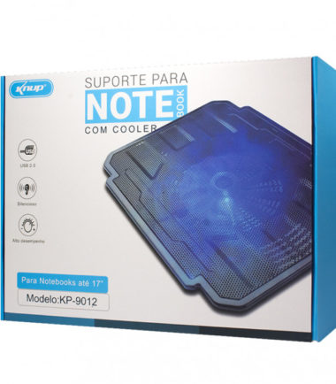 Suporte para Notebook com Cooler Knup - KP-9012-4 Suporte para Notebook com Cooler Knup - KP-9012