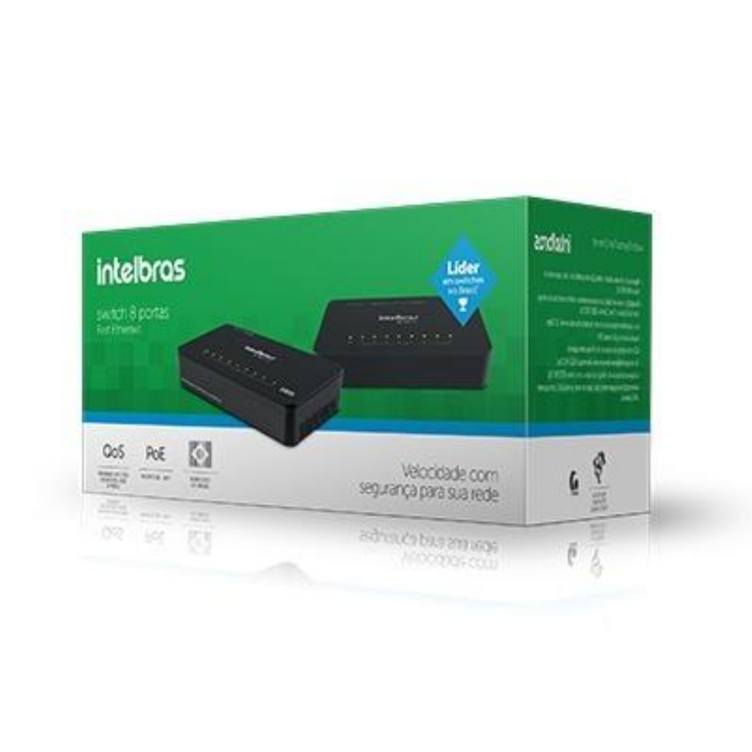 Switch Intelbras 8 Portas-4 Switch Intelbras 8 Portas