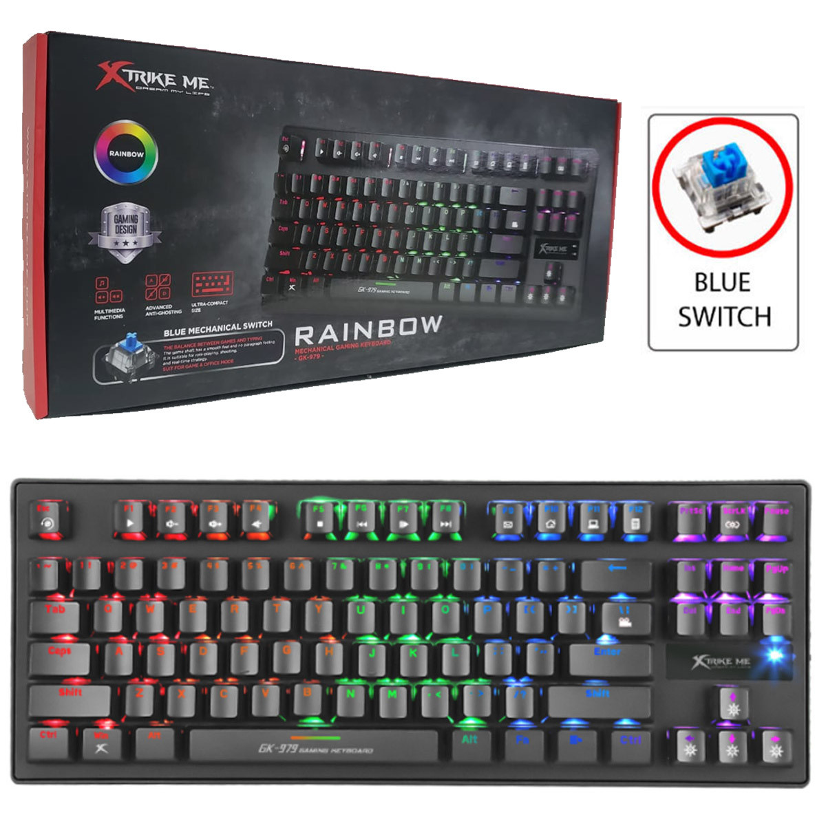 Teclado Mecanico Rainbow GK-979 Teclado Mecanico Rainbow GK-979