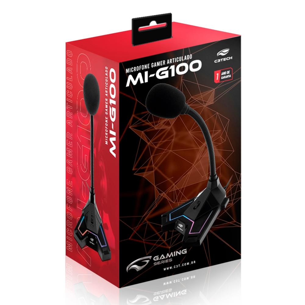 microfone-c3tech-mi-g100-3 Microfone Gamer Mi0 G100